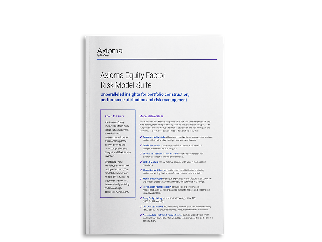 Axioma-Equity-Factor Risk-Model-Suite